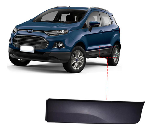 Bagueta Puerta Trasera Ford Ecosport 2016 2017 Izquierda