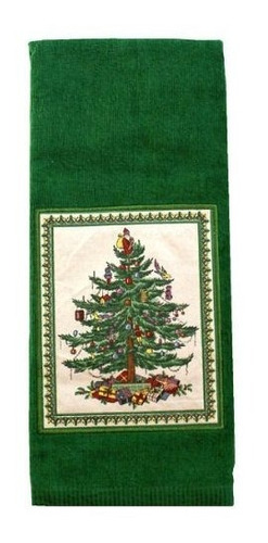 Spode Árbol De Navidad Verde Cocina Toalla De Mano