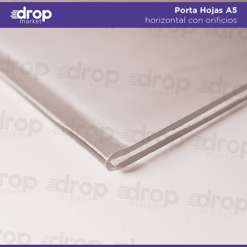 Imagen 5 de 10 de Porta Hojas A5 15x21 Sobre Pared Pet Tipo Acrílico X 1 U.
