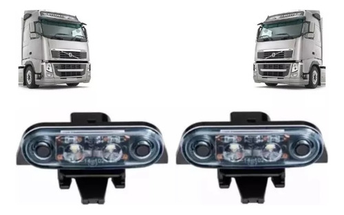 Quebra Sol Acrilico Volvo Fh-fm D13 Completo + Lanterna