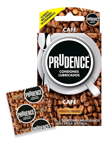Cartera De 3 Condones Prudence Sabor Y Aroma A Café