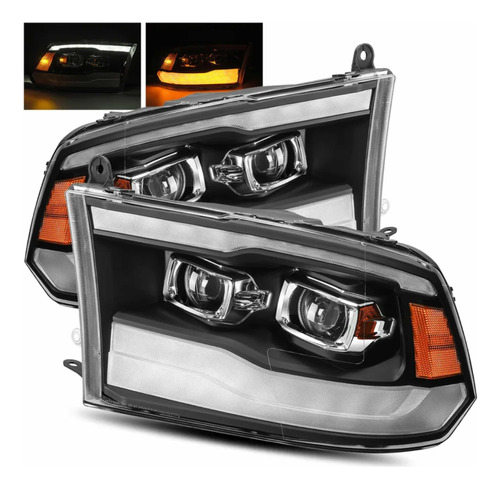 Par De Faros Led Dodge Ram 2009 2010 2011 2012 2013 2014 V1