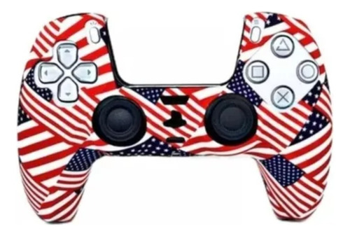 Funda Silicon Protectora Diseño 05 + 2 Gomas Para Ps5