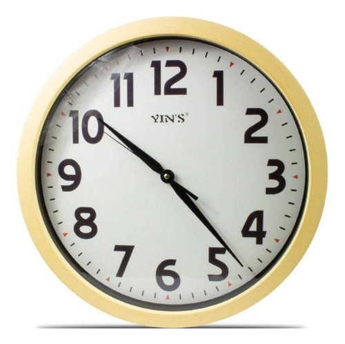 Relógio De Parede Redondo Yin's Madeira Clara 43,5cm