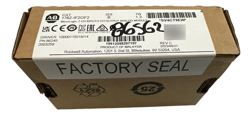 1762-if2of2 Allen Bradley Módulo Analógico Plc Micrologix