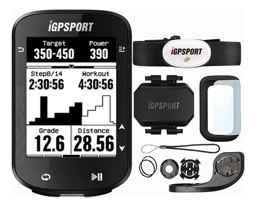 Ciclocomputador Igpsport BSC200 - Ciclocomputador ciclo computador velocimetro bike bicicleta Strava Training Peaks pantalla Monocromática de 2.5"