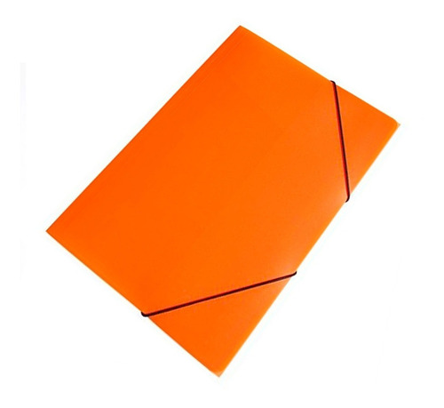 Carpeta 3 Solapas Y Elástico Oficio Util-of Color Naranja