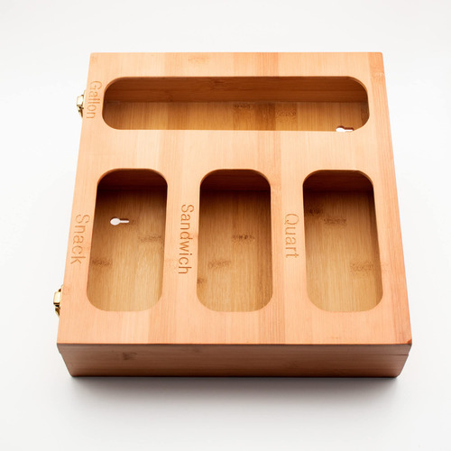 Caja Almacenamiento Cocina Bambu Organizador Cajon Gabinete