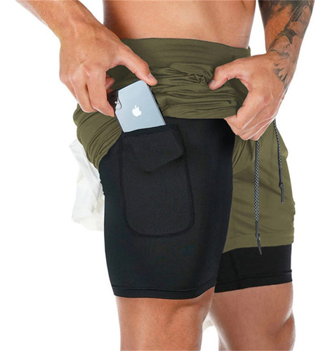 Pantalones Cortos Deportivos Run Short Para Hombre Y Hombre,