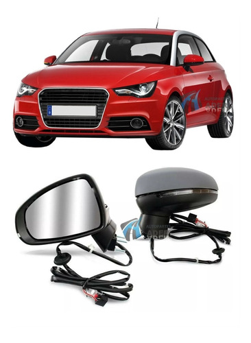 Espejo Electrico Audi A1 2010 /... Cacha P/p Rebat Giro Der.