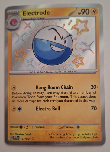 Pokemon Electrode Shiny Y Voltorb Shiny Ingles (Usado)