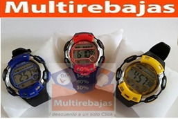 Reloj Deportivo Sumergible 30 M Con Cronometro Y Alarma