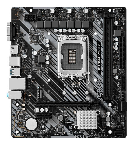 Placa Mãe Asrock H610m-hvs/m.2, Ddr4, Lga1700, Micro Atx