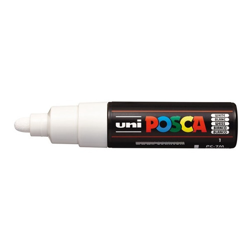 Uni-posca . Marcador Pc-7m Blanco