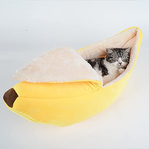 Cama Para Mascotas Con Forma De Plátano, Cama Caliente, Barc