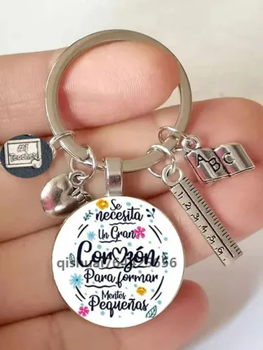 Llavero Regalo Para Maestra Profesora Preescolar Educadora Profesor Enseñanza Educación