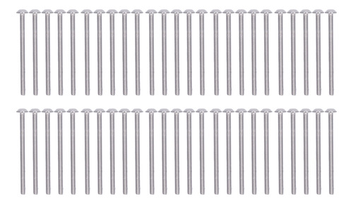 50 Tornillos Con Cabeza De Botón Con Brida, Acero Inoxidable