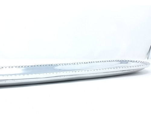 Charola Baguette Modelo Perlas 55x13 Cm Pewter