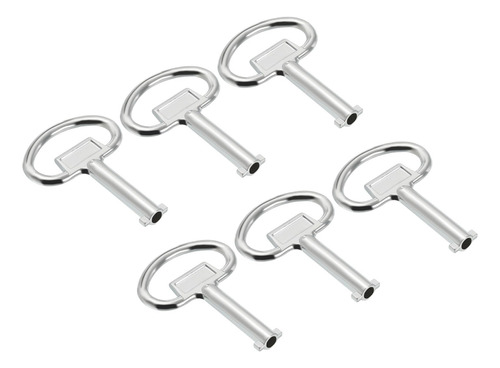 Patikil Llave Tubular 13.5x5mm, 6 Pack Para Gabinetes Elctri