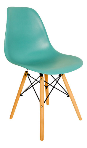 Cadeira Eiffel Charles Madeira Sala De Jantar Azul Tiffany D'Rossi