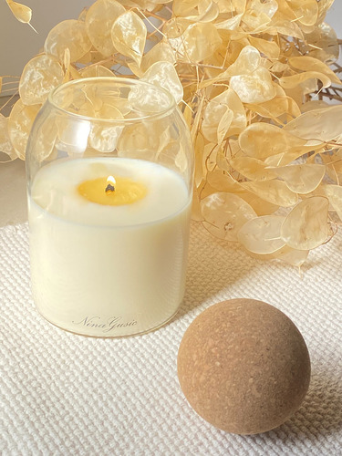 Vela Cera Perfumada Aromática Regalo Decorativa Est. Nórdico Vela Nordic Cereza Negra Iris Y Vainilla