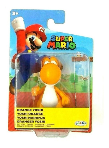 Figura Yoshi Naranja - Super Mario - Jakks