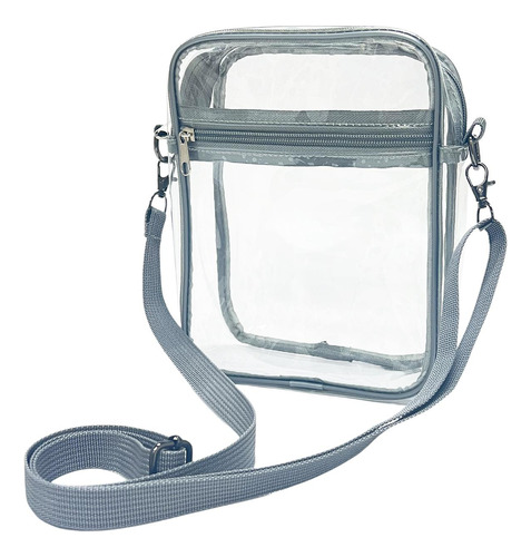 Bolso Bandolera Transparente Para Mujer, Monedero