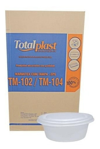 Imagem 6 de 6 de Marmitex Isopor Redonda 750ml Com Tampa Com 200