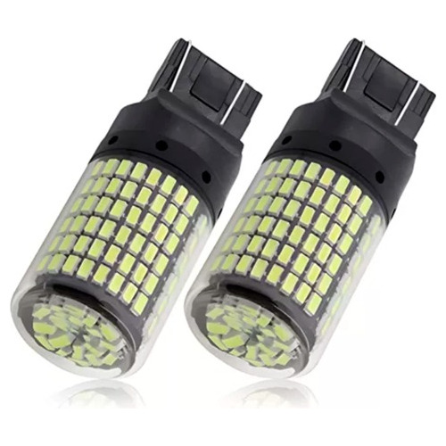 X2 Ampolleta Led T20 7443 144led Luz Blanca 360° Auto