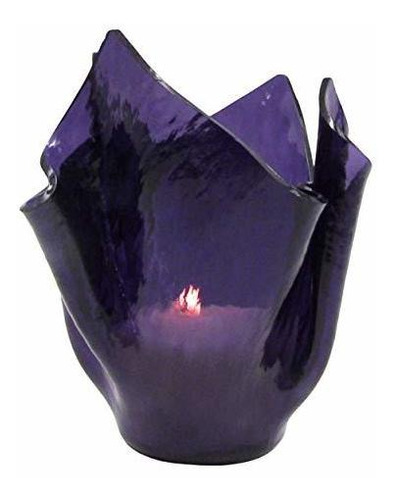 Lavender Purple Cathedral Rough Rolled Vase | Vase Candle Re