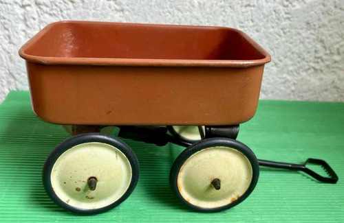Mini Vagón Tipo Radio Flayer Adorno Vintage (Usado)