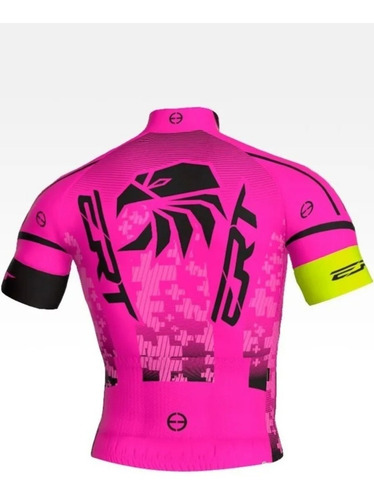 Imagem 6 de 8 de Camisa Ciclismo New Elite Ert Team Rosa + Brinde
