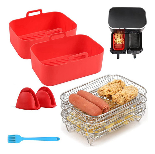 Juego De Forros Para Accesorios Air Fryer Incluye 2 Piezas