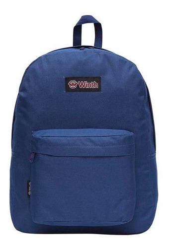 Mochila Juvenil Masculina Basic Winth Cor Azul-petróleo