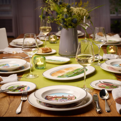 Villeroy & Boch Design Naif Rim Soup 2- Noahs Ark, 9 In, Por