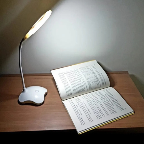 Luminaria Mesa Flexivel Touch Sem Fio 3 Níveis Luz 14 Led