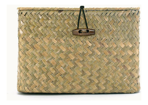 Tejida Para Almacenaje Natural Decoración Para Periódicos,