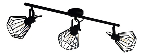 Foco Techo Tabillano acero negro L775 3X40W E27 Cod.98764