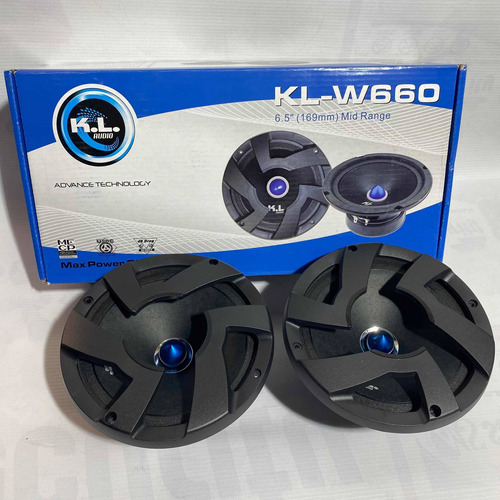 Medios De Sonido Para Carro Kl-w660 Redondo/6,5/200w/