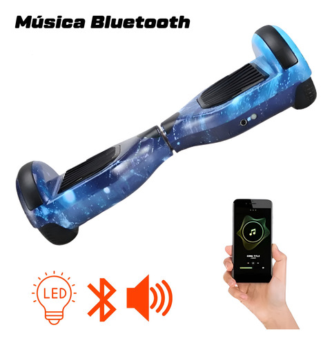 Hoverboard Skate Elétrico Original 6.5 Led Bluetooth Cores