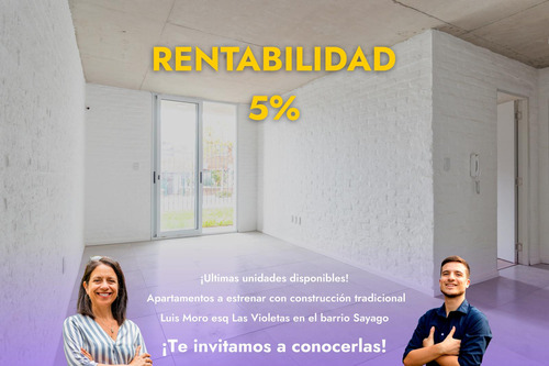 Apartamento 2 Dormitorios Con Patio - Sayago