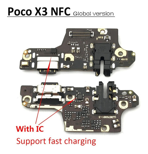 Flex Puerto Carga Para Xiaomi Poco X3 Nfc Zocalo Microfono