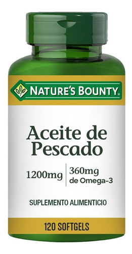 Vitaminas Nature's Bounty Aceite De Pescado Regular 1200mg Sabor N/a