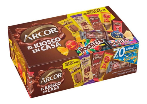Caja Surtido Arcor El Kiosco En Casa X246gr Chocolate Oferta