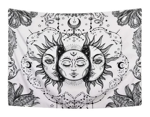 Tapiz Paño Carta Tarot The Moon & The Sun Sol Luna - Grande