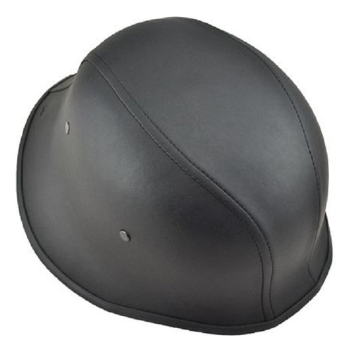 Casco Tipo Nazi Para Motocicleta Negro