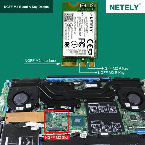 Netely Ieee 802.11ac Wifi 5 Ngff M2 Interface 600mbps Wif...