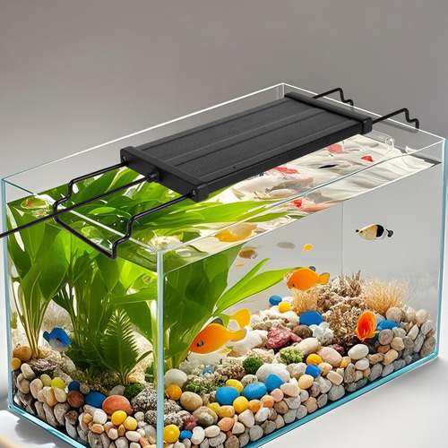 Luz para Pecera USB 20-40cm, Lámpara Para Acuario de Luz Blanca de Espectro Completo, Soporte Ajustable, para Acuarios Pequeños, Alta Luminosidad Natural