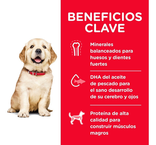 Imagen 8 de 8 de Alimento Perro Croquetas Raza Grande Cachorro 13 Kg Hill's