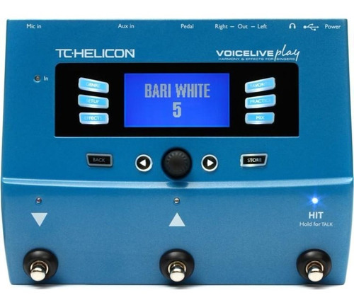 Tc Helicon Voice Live Play Pedal Multi Efectos Voz Vocal Usb